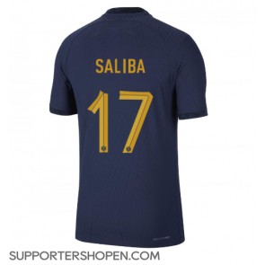 Frankrike William Saliba #17 Hemma Matchtröja VM 2022 Kortärmad